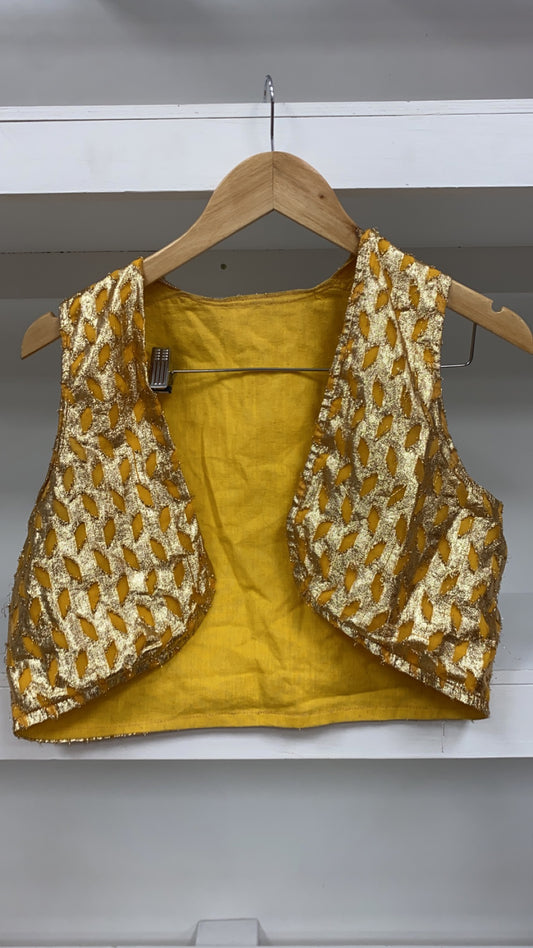 Gold Metallic Vest