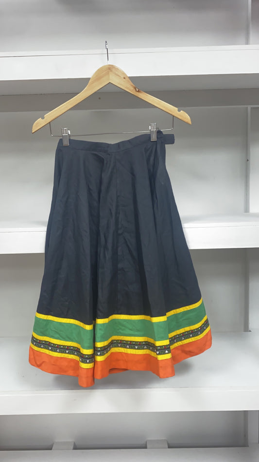 Character Skirt with Orange & Green Trim