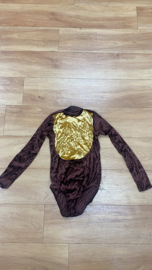 Brown Velvet Monkey Leotard