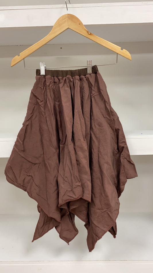 Chocolate Brown Handkerchief Skirt