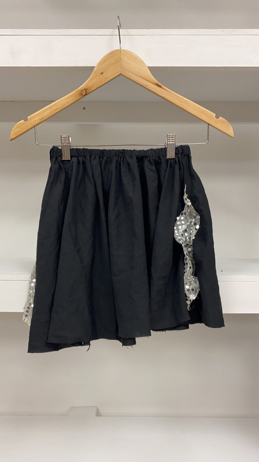 Black with Silver Feature Skirt