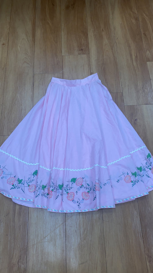 Light Pink Village Skirt