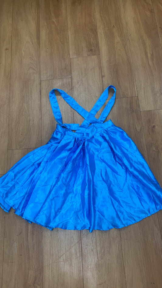 Blue Satin Skirt