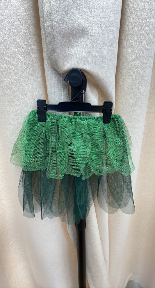 Green Sparkle Petal Skirt