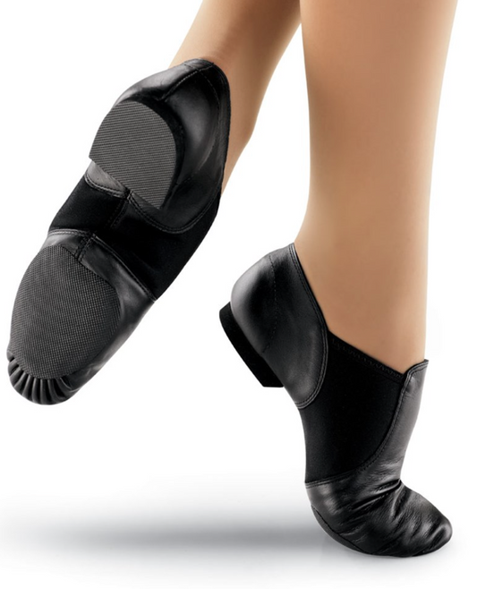 Black EJ2A/B Jazz Shoe - Slip on, Adult Sizes